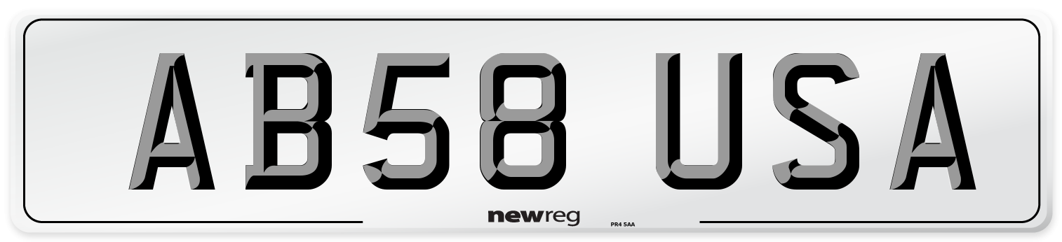 AB58 USA Number Plate from New Reg